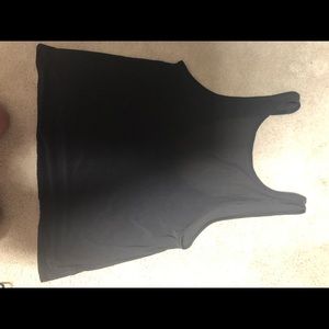 LULULEMON size 4 black mesh tank